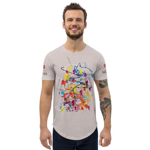 Curved Hem w/ Flung Paint