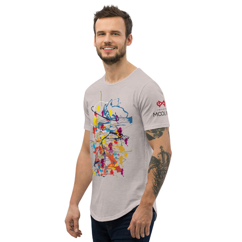 Curved Hem w/ Flung Paint