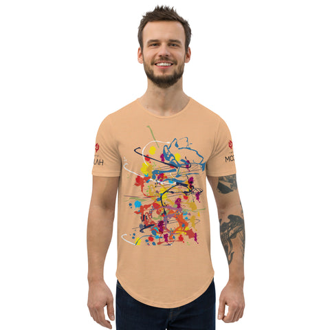 Curved Hem w/ Flung Paint