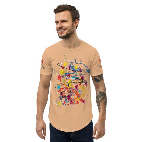 Curved Hem w/ Flung Paint