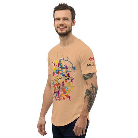 Curved Hem w/ Flung Paint