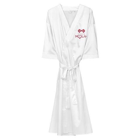Satin robe
